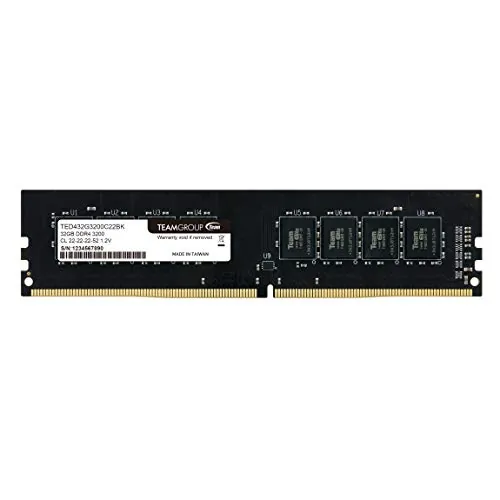 Team Group Inc TED432G3200C2201 — TEAMGROUP ELITE 32GB 288-PIN DDR4 SDRAM DDR4 3200 (PC4 25600) DESKTOP MEMORY MOD