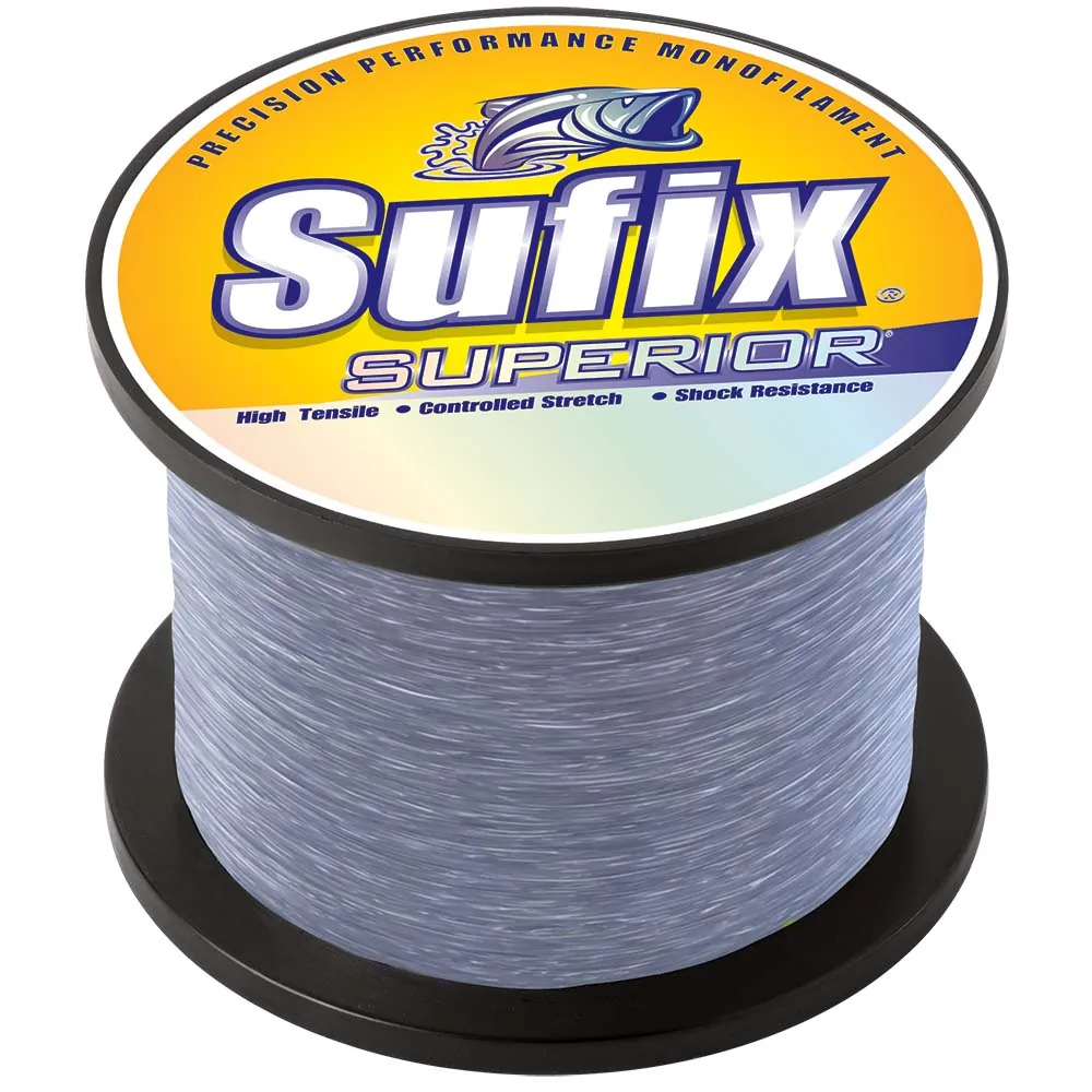 Sufix 634-125 — Sufix Superior Smoke Blue Monofilament - 25lb - 535 yds