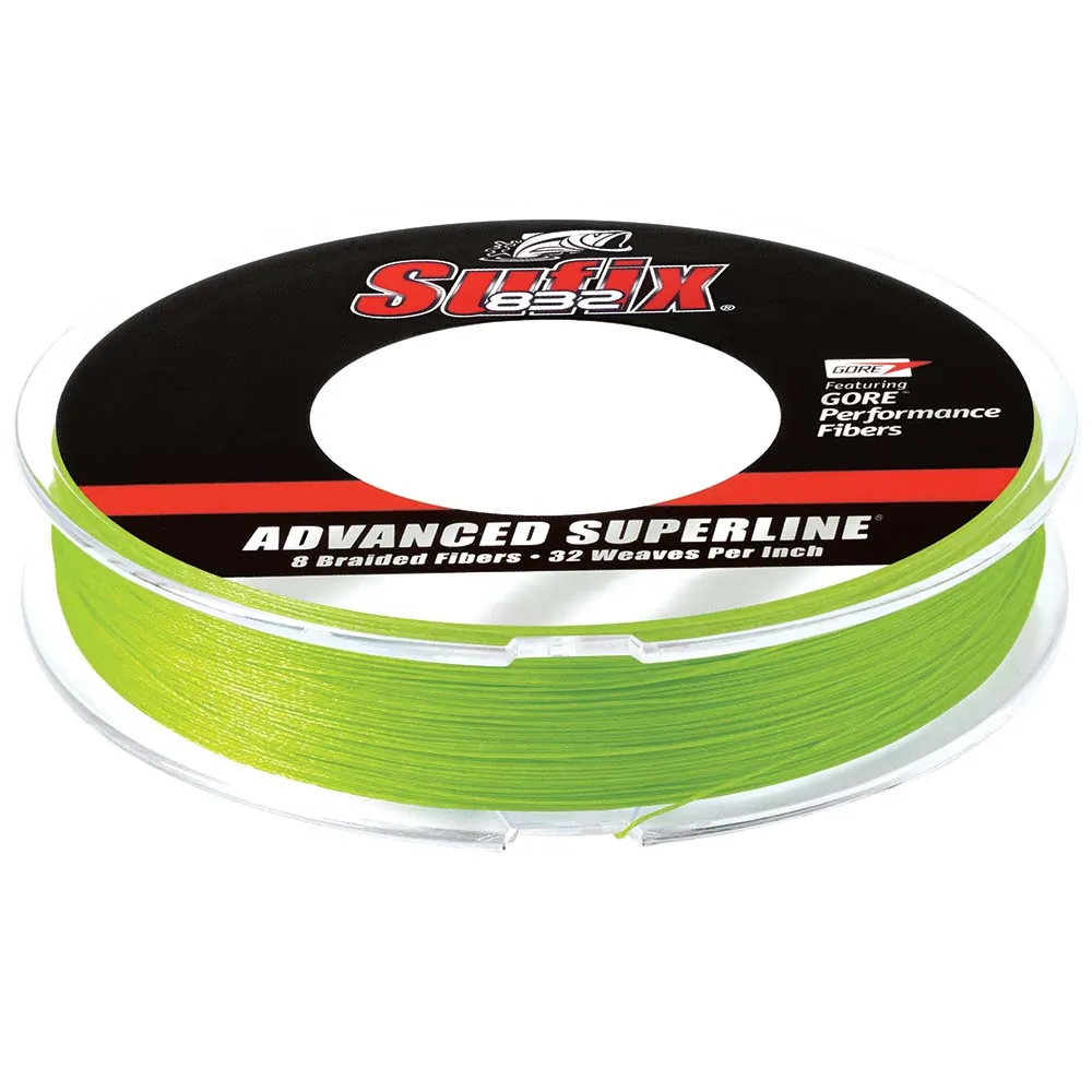 Sufix 660-030L — Sufix 832 Advanced Superline Braid - 30lb - Neon Lime