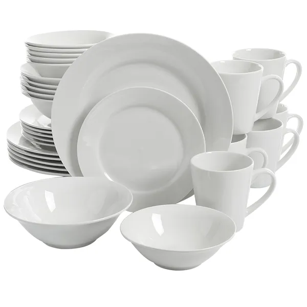 Gibson 118323.30 - Gibson Home Noble Court 30 Piece Ceramic Dinnerware Set in W