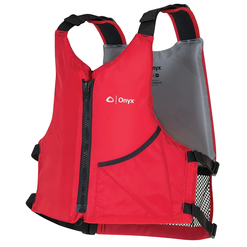 Onyx Outdoor 121900-100-005-17 — Onyx Adult Oversized Paddle Vest - Red