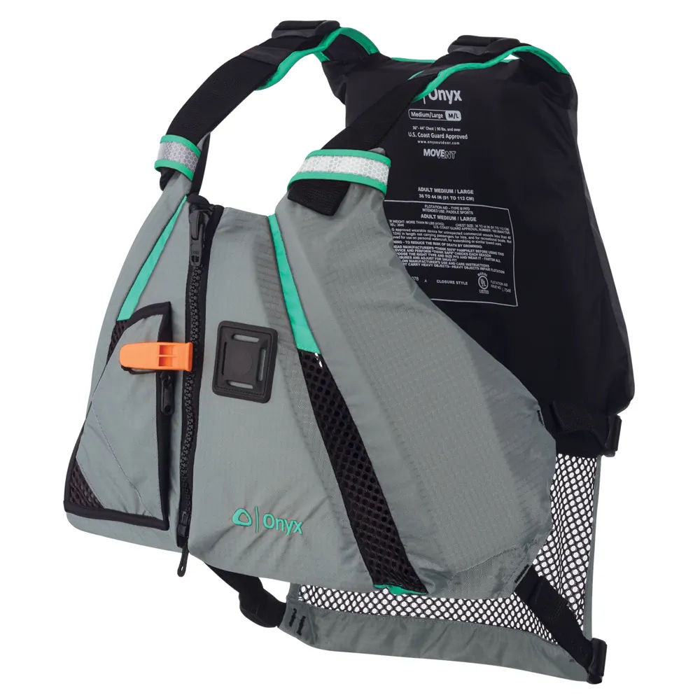Onyx Outdoor 122200-505-040-15 - Onyx MoveVent Dynamic Paddle Sports Life Vest - M-L - Aqua