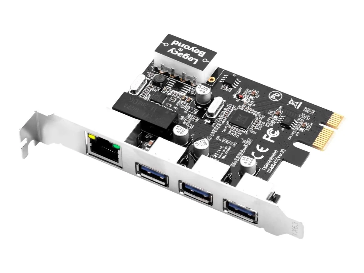 Siig LB-US0614-S1 — MULTI-GIGABIT ETHERNET ADDS THREE USB-A PORTS AND ONE GIGABIT ETHERNET PORT TO Y