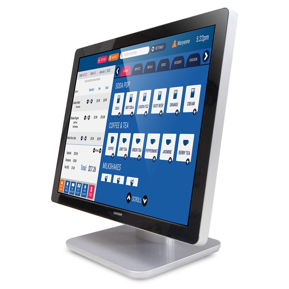 Gvision D19ZC-AV-45P0 - GVISION, 18.5IN WIDE LCD TOUCH SCREEN, PCAP 10 POINT TOUCH (
