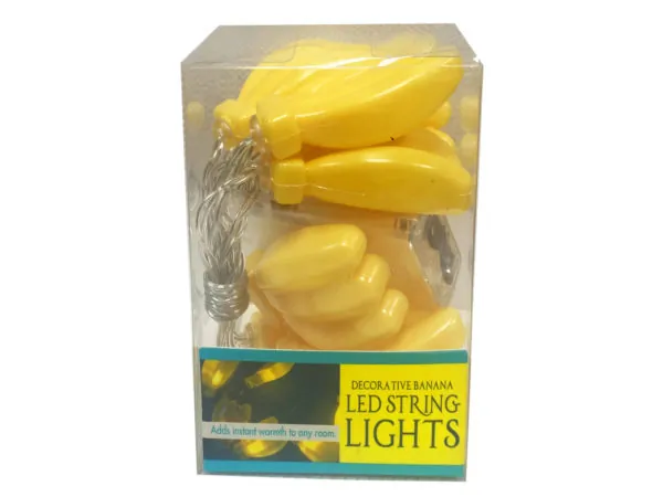 Bulk Buys HL405 — Tropical Banana Bunch LED String Lights - 4ft