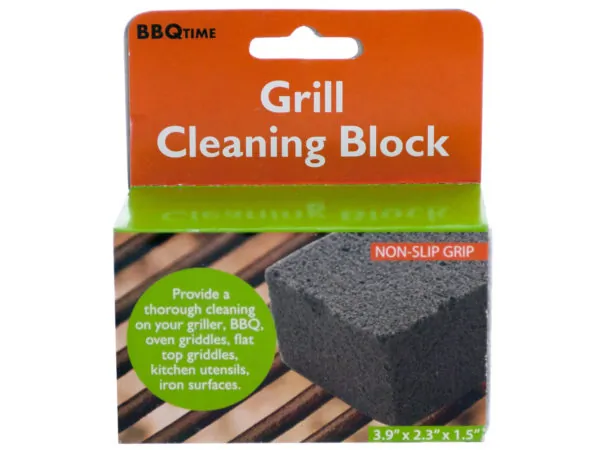 bar b q time HA436 — Premium Grill Cleaning Block with Anti-Slip Grip