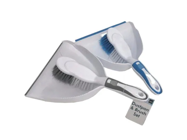 bulk buys HC505 - Mini Dustpan and Brush Set with Rubber Edges