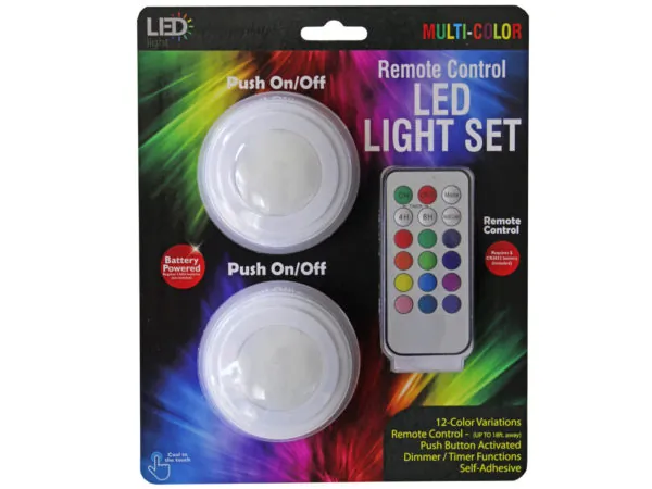 Bulk Buys GE508 — Remote Controlled LED Light Set with Color Options
