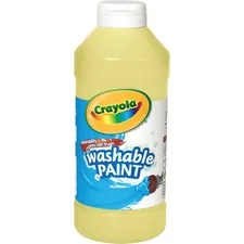 CRAYOLA CYO 542016034 — Crayola Washable Paint - 16 oz - 1 Each - Yellow
