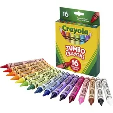 CRAYOLA CYO 520390 — Crayola Jumbo Crayons - Assorted - 16 / Pack