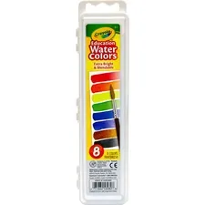CRAYOLA CYO 530080 — Crayola Educational Water Colors Oval Pans - 3.80 oz - 8 / Set - Assorted