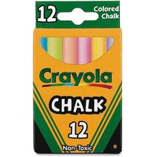 CRAYOLA CYO 510816 - Crayola Colored Chalk - 3.3 Length - 0.4 Diameter - Assorted