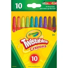 CRAYOLA CYO 529715 — Crayola Mini Twistables Crayons - Clear, Assorted - 10 / Set