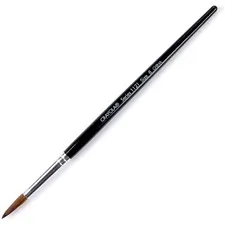 CRAYOLA CYO 051121012 — Crayola Size 8 Watercolor Paint Brush - 12 Brush(es) - No. 8 Wood Polished Black Handle - Aluminum Ferrule