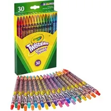 CRAYOLA CYO 687409 — Crayola Twistables Colored Pencils - Assorted Lead - Clear Plastic Barrel - 30 / Set