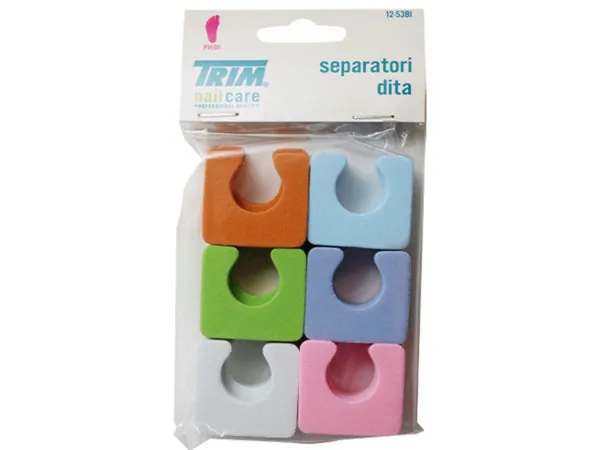 Bulk Buys MK427 — Trim 12 Pack Foam Toe Separators for Comfort & Alignment