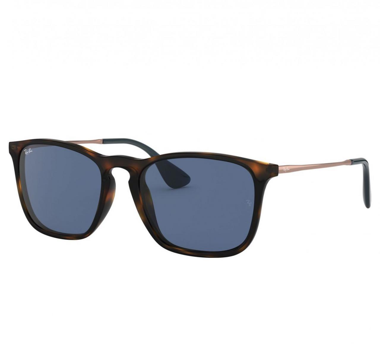 GLOP RB4187-639080 - Ray-Ban RB4187-639080 Unisex Gloss Tortoise Square Blue Lens