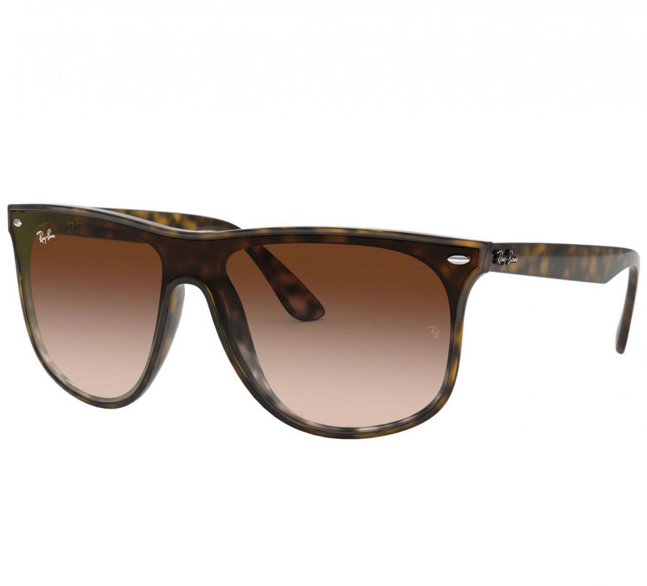GLOP RB4447N-710/13 - Ray-Ban RB4447N-71013 Unisex Gloss Tortoise Square Brown Len