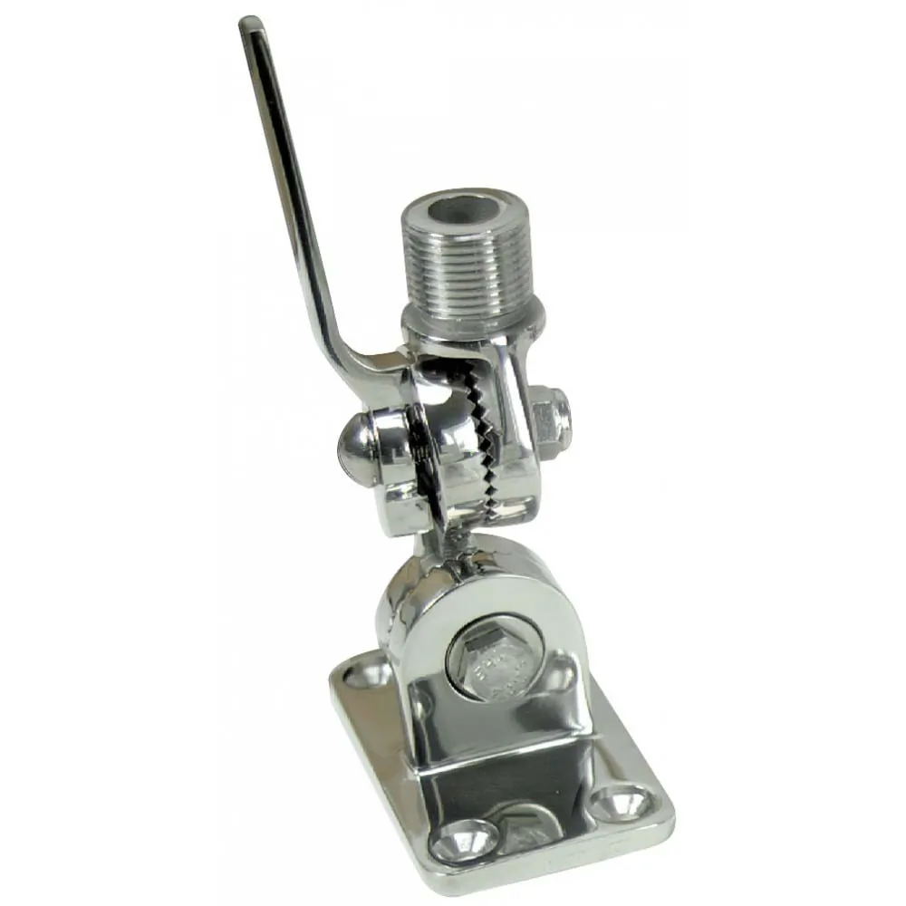 Whitecap S-1802B — Heavy-Duty Stainless Steel Ratchet Antenna Mount