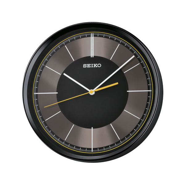SEIKO QZA612KLH - Seiko Monroe Wall Clock Black-Metallic QXA612KLH