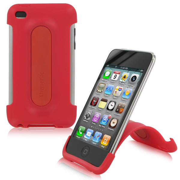 XtremeMac 2539 - XtremeMac iPod Touch 4G Snap Stand - Cherry Bomb Red