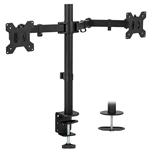 MountIt MI-2752 - Ergonomic Dual Monitor Desk Mount with Adjustable Arms