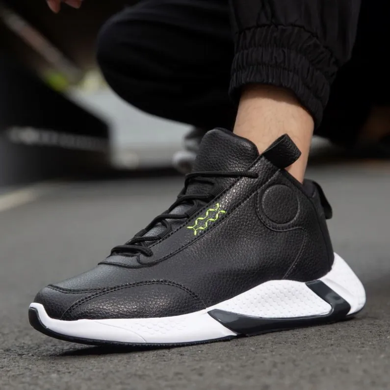 HEYYBIT MNV Black — Men's Comfortable Black Sport Sneakers for Outdoor Activities