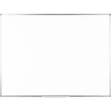 BI-SILQUE VISUAL COMMUNICATION PRODUCTS BVC CR08999214 — Bi-silque Ayda Porcelain Dry Erase Board - 36 (3 ft) Width x 48 (4 ft) Height - White Porcelain Surface - Aluminum Frame - Rectangle - Horizontal/Vertical - 1 Each
