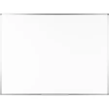 BI-SILQUE VISUAL COMMUNICATION PRODUCTS BVC MA05759214 — Bi-silque Ayda Steel Dry Erase Board - 36 (3 ft) Width x 48 (4 ft) Height - White Steel Surface - Aluminum Frame - Rectangle - Horizontal/Vertical - 1 Each