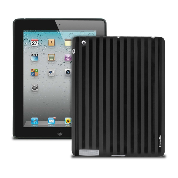 XtremeMac PAD-TS2-93 - XtremeMac Tuffwrap Shine Case for iPad 234 (Black Stripe)
