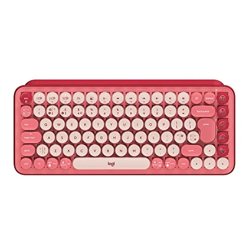 Logitech 920-010709 — POP KEYS WIRELESS MECHANICAL KEYBOARD WITH EMOJI KEYS - HEARTBREAKER_ROSE - BOLT