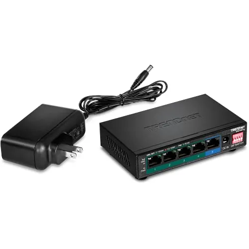TRENDNET TPE-TG51G — 5-PORT GIGABIT POE+ SWITCH (60W)