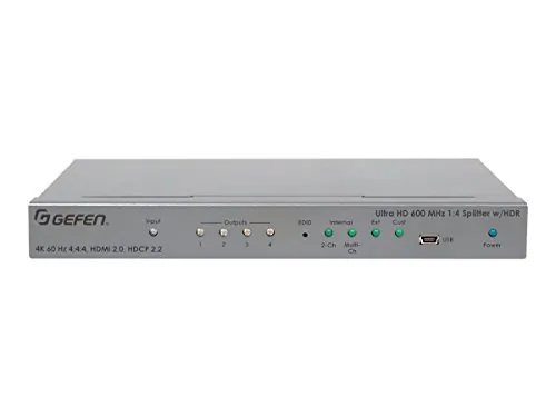 Gefen EXT-UHD600-14 — ULTRA HD 600 MHZ 1:4 SPLITTER FOR HDMI W/ HDR