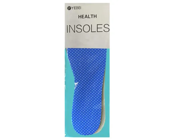 Bulk Buys GE524 — Assorted Fashion Print Insoles - Polka Dot & Striped