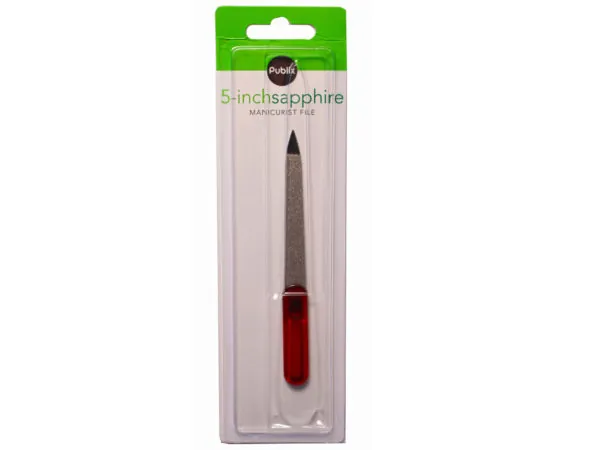 Bulk Buys MK422 — 5" Sapphire Nail File for Precision Manicures