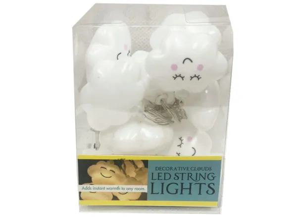 Bulk Buys HL406 — Whimsical Cloud Shaped LED String Lights - 4ft
