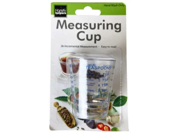 Bulk Buys GE607 — Precision Measuring Shot Glass with Clear Increment Markings