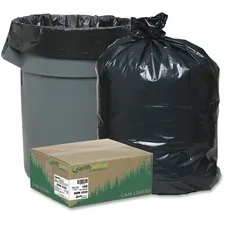AEP Industries WBI RNW4320 — Webster Reclaim Heavy-Duty Recycled Can Liners - Extra Large Size - 56 gal - 43 Width x 47 Length - 2 mil (51 Micron) Thickness - Black - Plastic - 100/Carton - Can