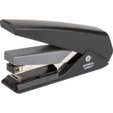 Business Source BSN 62838 — Business Source Full Strip Flat-Clinch Stapler - 30 Sheets Capacity - 210 Staple Capacity - Full Strip - 1/4 Staple Size - Black