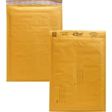 ALLIANCE RUBBER ALL 10806 — Alliance Rubber Kraft Bubble Mailers - Bubble - #4 - 9 1/2 Width x 14 1/2 Length - Peel & Seal - Paper - 25 / Carton - Kraft