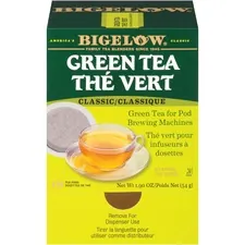 BIGELOW TEA CO. BTC 007906 — Bigelow Green Tea Pods - Green Tea - Mountain Grown - 1.9 oz - GMO Free - Kosher - 18 / Box