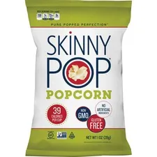 Amplify Snack Brands PCN 4088 — SkinnyPop Skinny Pop Popcorn - Non-GMO, Gluten-free, Dairy-free, Fat-free, Preservative-free - - 1 oz - 12 / Carton