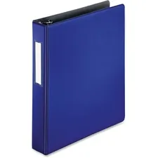 Business Source BSN 33127 — Business Source 1.5 D-Ring Binder - 1 1/2 Binder Capacity - 375 Sheet Capacity - Slant D-Ring Fastener(s) - Internal Pocket(s) - Blue - Lay Flat, Label Holder - 1 Each