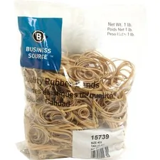 Business Source BSN 15739 — Business Source Quality Rubber Bands - Size: #31 - 2.5 Length x 0.1 Width - Sustainable - 850 / Pack - Rubber - Crepe