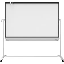ACCO Brands QRT ECM43P2 — Quartet Prestige?2 Mobile Presentation Easel - 48 (4 ft) Width x 36 (3 ft) Height - White Painted Steel Surface - Graphite Frame - Assembly Required - 1 Each
