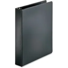 Business Source BSN 28552 — Business Source Basic Round Ring Binders - 1 1/2 Binder Capacity - Letter - 8 1/2 x 11 Sheet Size - Round Ring Fastener(s) - Vinyl - Black - 1.02 lb - 1 Each