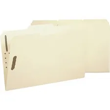 Business Source BSN 17231 — Business Source 1/3 Tab Cut Legal Recycled Fastener Folder - 8 1/2 x 14 - 2 Fastener(s) - Manila - 10% Recycled - 50 / Box