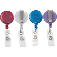 ADVANTUS CORPORATION AVT 97759 — Advantus ID Card Retractable Reel - 0.3 x 1.3 x 0.6 - 20 / Pack - Assorted