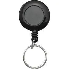 ADVANTUS CORPORATION AVT 97121 — Advantus Clip-on Ring Retractable ID Reel - 12 / Box - Black
