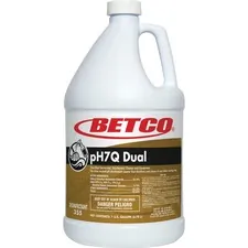 Betco Corporation BET 3550400 — Betco pH7Q Dual Disinfectant Cleaner - Concentrate Liquid - 128 fl oz (4 quart) - Pleasant Lemon Scent - 1 Each - Light Amber